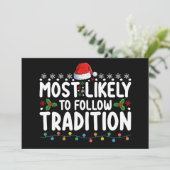 Hoogst waarschijnlijk om traditie Kerstmis vakanti Kaart (Staand voorkant)