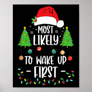 Hoogst waarschijnlijk om wakker eerste Kerstmis Ma Poster