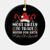 Hoogst waarschijnlijk om zuster voor giften famili keramisch ornament (Voorkant)