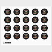 Hoogstand acht ronde sticker (Vel)