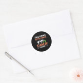 Hoogstand acht ronde sticker (Envelop)
