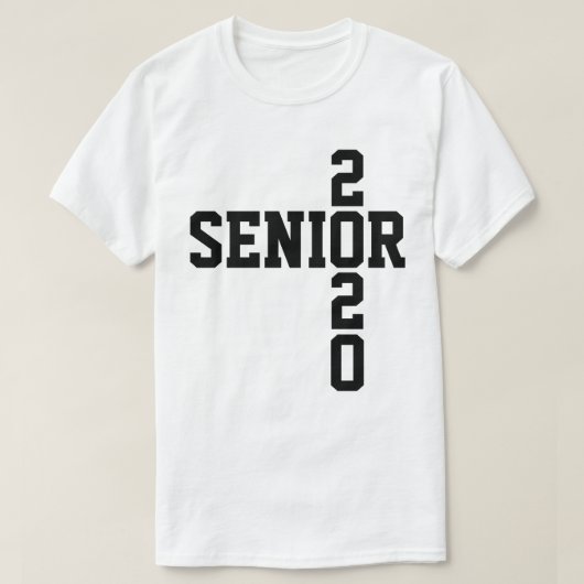 Hoogste 2020 zwarte-tekstklasse van 2020 t shirt (Design voorkant)