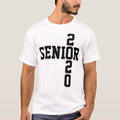 Hoogste 2020 zwarte-tekstklasse van 2020 t shirt (Voorkant)