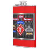 Hoogste 20e werktuigkundige brigade-in de lucht heupfles (Links)