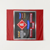 Hoogste 20e werktuigkundige brigade-in de lucht wandkleed (Voorkant (horizontaal))