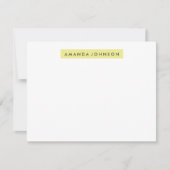 Hoogste A2-bankroet - Lemongeel Notitiekaartje (Voorkant)