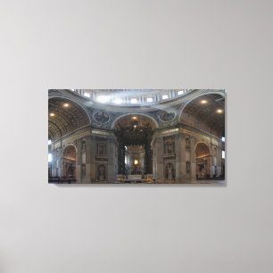 Hoogste Alter Saint Peter's Basilica de Baldacchin Canvas Afdruk