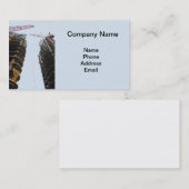 Hoogste bouwplaats met twee grote kranen visitekaartje (Voorkant / Achterkant)