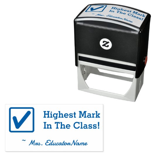 "Hoogste Cijfer In De Klas!" Markeer Stempel (In situ)