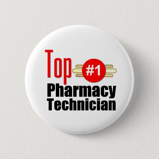 Hoogste farmaceutisch technicus ronde button 5,7 cm (Voorkant)