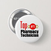 Hoogste farmaceutisch technicus ronde button 5,7 cm (Voorkant /achterkant)