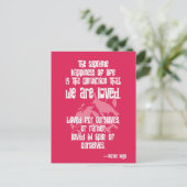 Hoogste geluk van het leven van Victor Hugo Briefkaart (Staand voorkant)