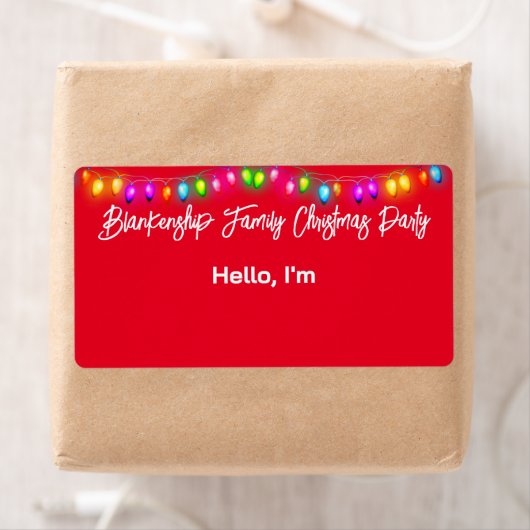 Hoogste Grens Kerstmislichten Document Etiket Naam (Insitu)