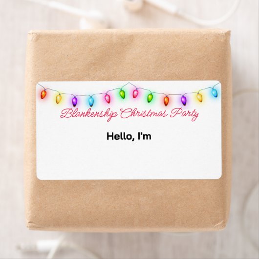 Hoogste Grens Kerstmislichten Document Etiket Naam (Insitu)