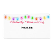 Hoogste Grens Kerstmislichten Document Etiket Naam