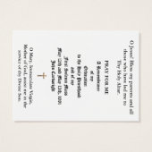 HOOGSTE HOOGSTE ALTAR-KAARTEN VISITEKAARTJE (Achterkant)