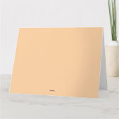 Hoogste in de Bunch pun Schattigee Baby Giraffe ca Bedankkaart (Achterkant)