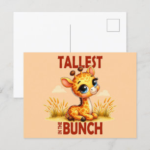 Hoogste in de Bunch pun Schattigee Baby Giraffe ca Briefkaart