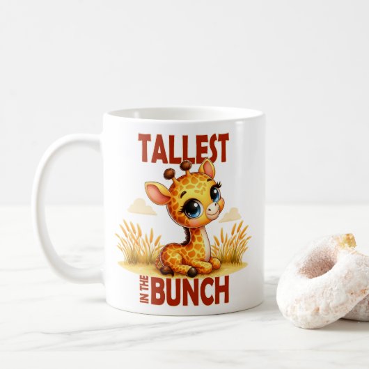 Hoogste in de Bunch pun Schattigee Baby Giraffe ca Koffiemok (Met donut)