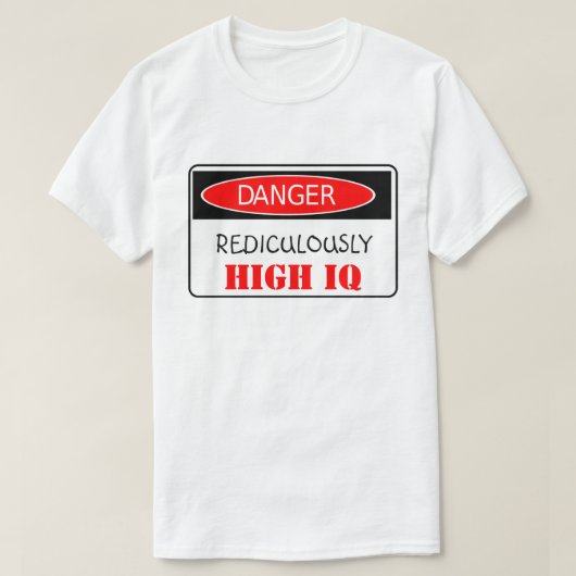 Hoogste IQ T-shirt (Design voorkant)