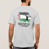 Hoogste kind ter wereld geamputeerd per hoofd van  t-shirt (Achterkant)