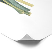 HOOGSTE KWALITEIT Botanische afdrukken van Narciss Poster (Hoek)