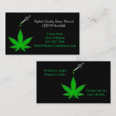 Hoogste kwaliteit hemp-afgeleide CBD-olie beschikb Visitekaartje (Voorkant / Achterkant)