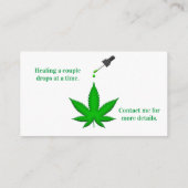 Hoogste kwaliteit hemp-afgeleide CBD-olie beschikb Visitekaartje (Achterkant)