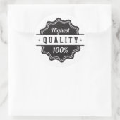 Hoogste kwaliteit ronde sticker (Tas)