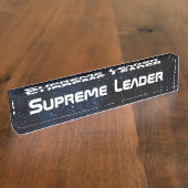 Hoogste leider naambordje (Zijkant)