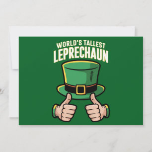 Hoogste Leprechaun Funny Irish Humor ter wereld Kaart
