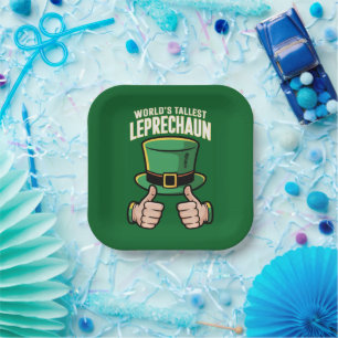 Hoogste Leprechaun Funny Irish Humor ter wereld Papieren Bordje