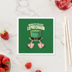 Hoogste Leprechaun Funny Irish Humor ter wereld Servet
