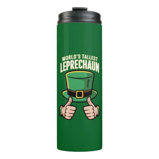 Hoogste Leprechaun Funny Irish Humor ter wereld Thermosbeker (Voorkant)