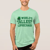 Hoogste Leprechaun Grappige St Patricks Dag Tri-Blend Shirt (Voorkant)