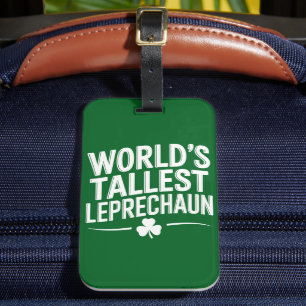 Hoogste Leprechaun St. Patrick's Day ter wereld Bagagelabel