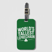 Hoogste Leprechaun St. Patrick's Day ter wereld Bagagelabel (Voorkant (verticaal))