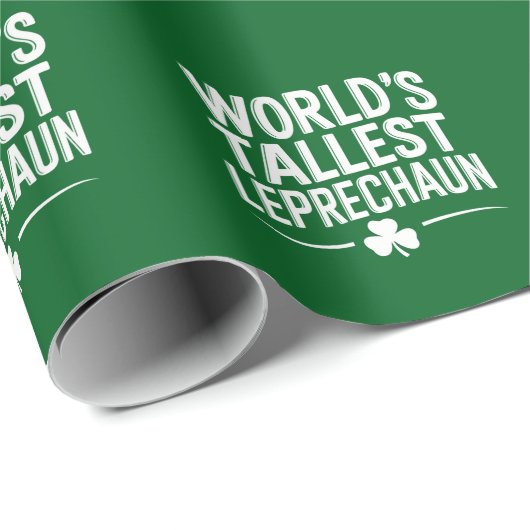 Hoogste Leprechaun St. Patrick's Day ter wereld Cadeaupapier (Rol Hoek)