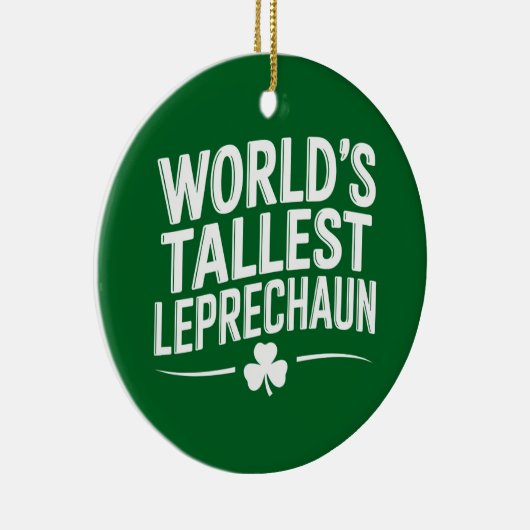Hoogste Leprechaun St. Patrick's Day ter wereld Keramisch Ornament (Rechts)