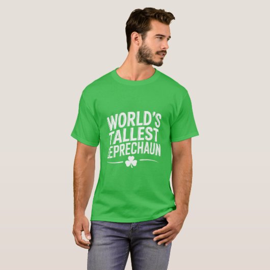 Hoogste Leprechaun St. Patrick's Day ter wereld T-shirt (Voorkant volledig)