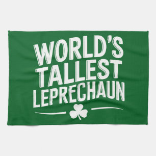 Hoogste Leprechaun St. Patrick's Day ter wereld Theedoek