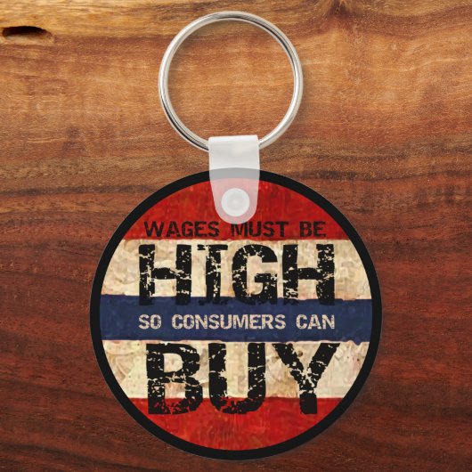 Hoogste lonen sleutelhanger (Voorkant)