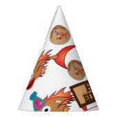 HOOGSTE MAANDAG MET VIS MET PET PATROON FEESTHOEDJES (Links)