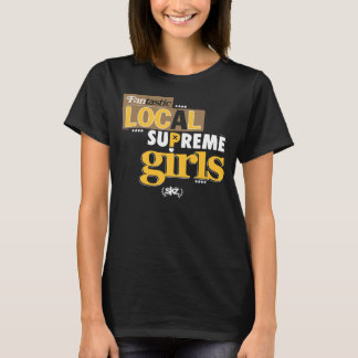 Hoogste meisjes (bruin, goud) t-shirt