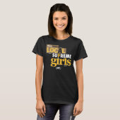 Hoogste meisjes (bruin, goud) t-shirt (Voorkant volledig)