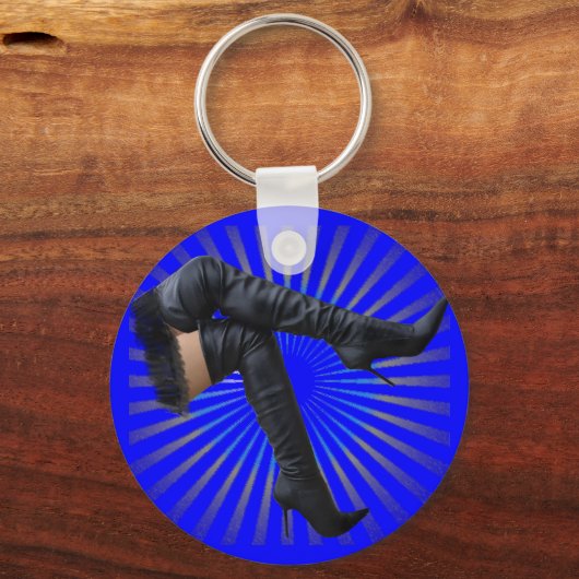 Hoogste opstarts (blauwe ster barst) sleutelhanger (Voorkant)