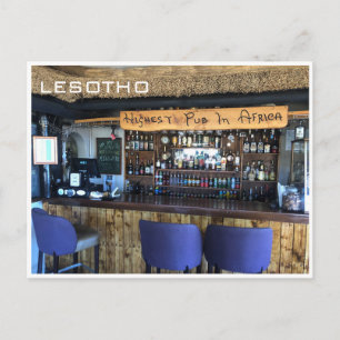 hoogste pub - afrika briefkaart