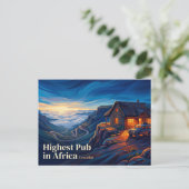 Hoogste Pub in Afrika Lesotho Briefkaart (Staand voorkant)
