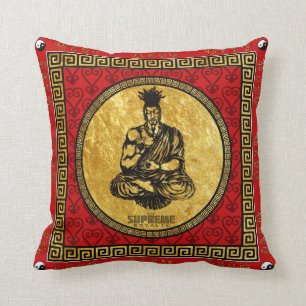 Hoogste Royalty First Buddhist Pillow (rood, goud) Kussen