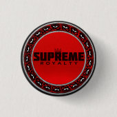 Hoogste Royalty-Logo Button (rood/zwart/zilver) (Voorkant)